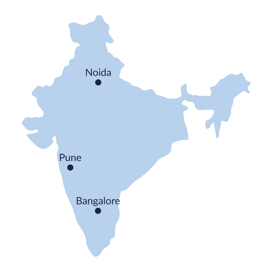 Noida, Pune, Bangalore
