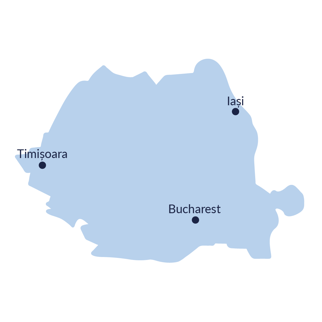 Bucharest, Timisoara et Iasi