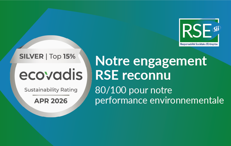 Une reconnaissance EcoVadis qui confirme notre engagement durable.