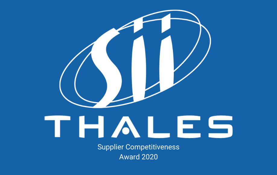 SII Group received the “2020 supplier Award in competitiveness category” from Thales Group