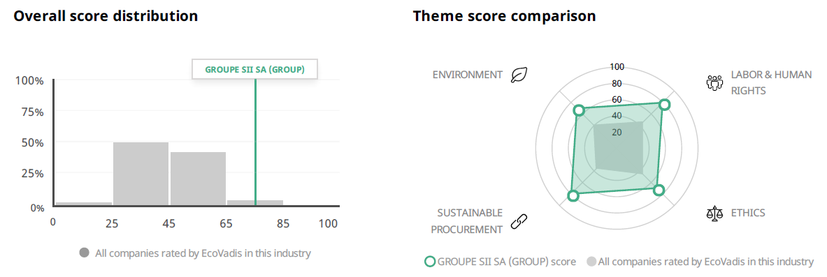 EcoVadis charts 2021 SII