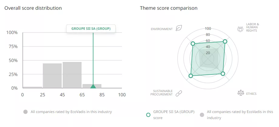 Oversall score distribution 