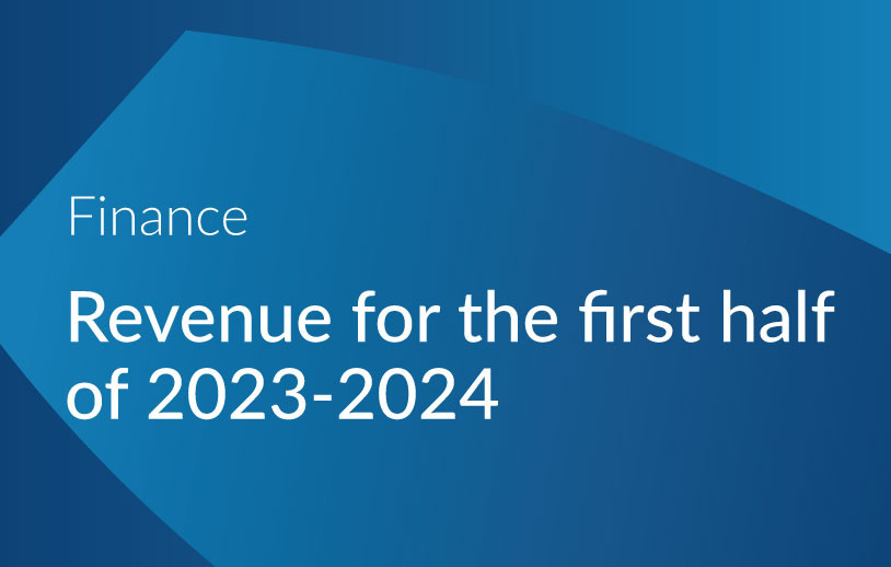 Revenue for the first half of 2023-2024